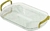 Bandeja Decorativa Retangular Com Alça Grande ou Pequena - comprar online