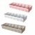 Kit Com 3 Cestos De 5 Divisórias G - Branco / Rosa / Cinza