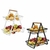 Fruteira De Mesa Aramada Metal Moderna E Resistente 2 Andar - comprar online