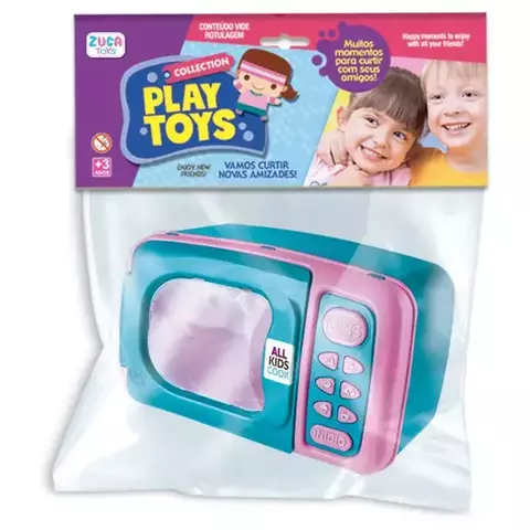 MICROONDAS INFANTIL DE PLÁSTICO PLAY TOYS - ZUCA TOYS