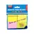 BLOCO ADESIVO POST-IT PARA RECADOS NEON COM 100 FOLHAS 4 BLOCOS 38X50MM - KAZ