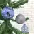 BOLA DE NATAL MISTA ESTRELA/GLITTER ALTO RELEVO ARABESCO VAZADO AZUL 9 PEÇAS - RIO MASTER - comprar online