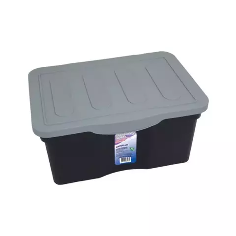 CAIXA ORGANIZADORA PRÁTICA 5 LITROS PRETA - ARQPLAST