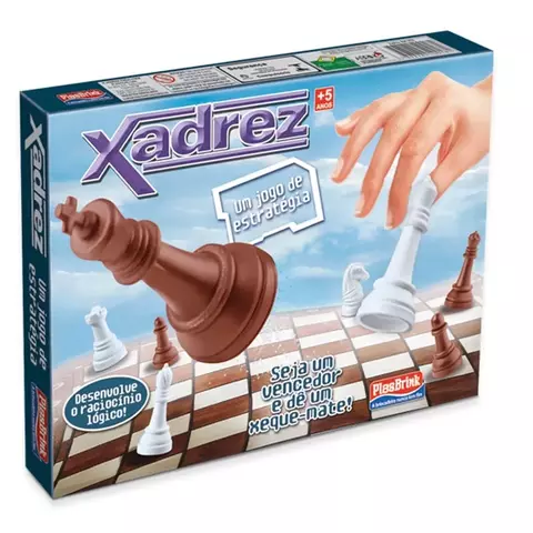 JOGO DE XADREZ DE PLÁSTICO - PLASBRINK