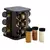 PORTA TEMPEROS DE VIDRO COM BASE GIRATÓRIA 12 POTES 85ML BLACK - BELOVIDRO - comprar online