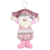GUIRLANDA PAPAI NOEL/BONECO DE NEVE TRICO COM PLACA FELIZ NATAL ROSA - RIO MASTER - comprar online
