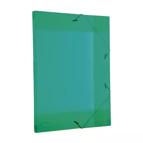 PASTA COM ABA ELÁSTICO VERDE LOMBADA DE 2CM - KAZ