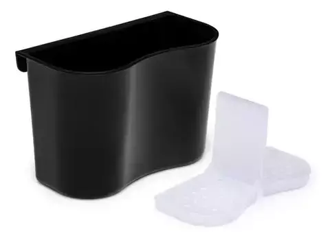 PORTA TALHERES DE PLÁSTICO PP PRETO - MAK INOX