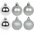 BOLA DE NATAL MISTA GLITTER/LISA/FOSCA PRATA 6CM 9 PEÇAS - RIO MASTER - comprar online