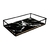 BANDEJA DE MADEIRA DECORATIVA MARMORE BLACK RETANGULAR 20CM - FWB