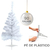 ÁRVORE DE NATAL BRANCA 90CM COM 90 GALHOS E PÉ DE PLÁSTICO - FU XING - comprar online
