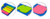BLOCO ADESIVO POST-IT PARA RECADO STICKER 7 BLOCOS 20 FOLHAS CADA - FU XING - comprar online