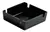 CINZEIRO DE PLÁSTICO PRETO QUADRADO 7,5CM - KAF PLAST