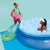 PISCINA COM BORDA INFLÁVEL 3400 LITROS - MOR na internet