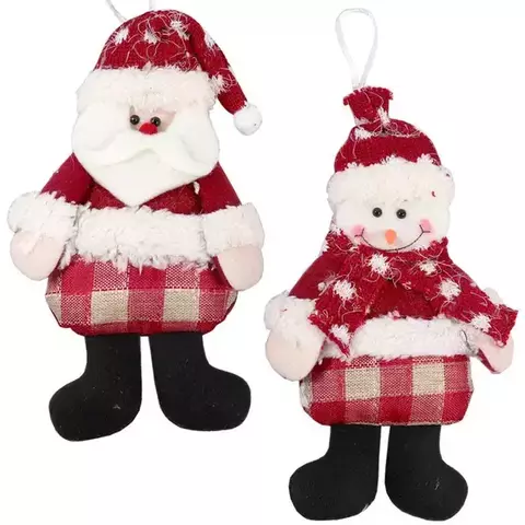 PEDENTE PARA CASA PAPAI NOEL/BONECO DE NEVE XADREZ - RIO MASTER