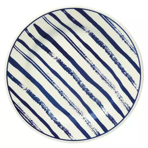 PRATO RASO DE CERÂMICA DONNA MARGARIDAS 24CM - BIONA