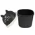 LIXEIRA PARA MESA DE PLÁSTICO BASCULANTE URSO PRETA QUADRADA 1,5 LITROS - KEITA - comprar online