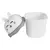 LIXEIRA PARA MESA DE PLÁSTICO BASCULANTE URSO BRANCO QUADRADA 1,5 LITROS - KEITA - Loja Mais Mix