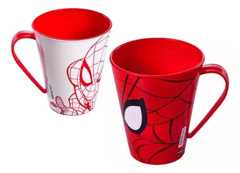 CANECA DE PLÁSTICO HOMEM ARANHA 360ML - PLASUTIL