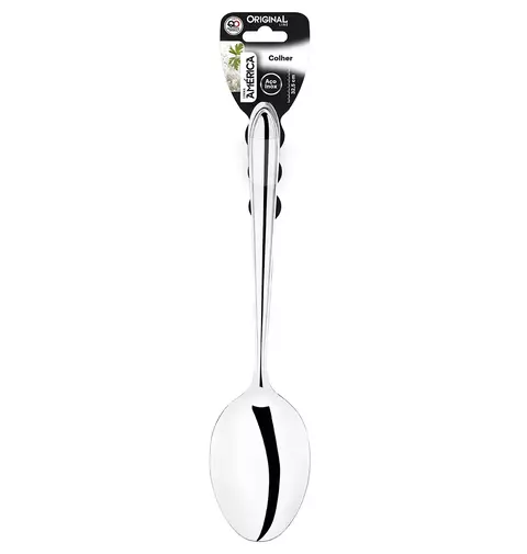 COLHER PARA ARROZ DE AÇO INOX 32,5CM AMÉRICA - ORIGINAL LINE