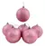BOLA DE NATAL GLITTER ROSA N4 16 PEÇAS - FU XING
