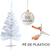 ÁRVORE DE NATAL BRANCA 60CM COM 50 GALHOS E PÉ DE PLÁSTICO - FU XING - Loja Mais Mix
