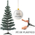ÁRVORE DE NATAL VERDE C/ NEVE 90CM COM 90 GALHOS E PÉ DE PLÁSTICO - FU XING - comprar online