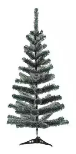 ÁRVORE DE NATAL VERDE C/ NEVE 90CM COM 90 GALHOS E PÉ DE PLÁSTICO - FU XING