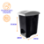 LIXEIRA DE PLÁSTICO COM PEDAL ECOBLACK 7 LITROS - PLASUTIL - comprar online