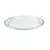 BANDEJA DE ACRILICO REDONDA TRANÇA CRISTAL G 32CM - KEITA