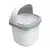 LIXEIRA PARA MESA DE PLÁSTICO BASCULANTE URSO BRANCO QUADRADA 1,5 LITROS - KEITA - comprar online