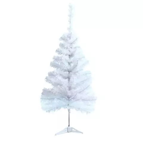 ÁRVORE DE NATAL BRANCA 60CM COM 50 GALHOS E PÉ DE PLÁSTICO - FU XING