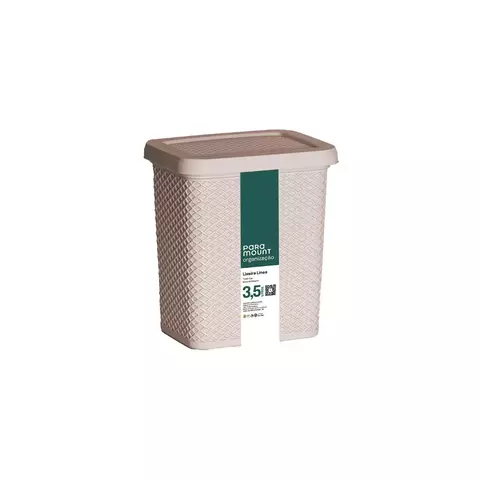 LIXEIRA PARA PIA DE PLÁSTICO LÍNEA 3,5 LITROS LIGHT ROSE - PARAMOUNT