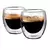 COPO DE VIDRO PAREDE DUPLA COM 2 PEÇAS 100ML - FLASHGOODS