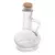 GALHETEIRO DE VIDRO PARA AZEITE COM TAMPA DE ROLHA CORTIÇA NAPOLI 300ML - LEHAVI na internet