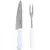 KIT CHURRASCO DE INOX PRO DESIGN BRANCO FACA 7" E GARFO TRINCHANTE 5" - ORIGINAL LINE - comprar online