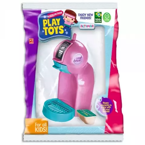 CAFETEIRA E CÁPSULA INFANTIL PLAY TOYS - ALTIMAR