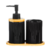 KIT BANHEIRO DE PORCELANA COM SUPORTE DE BAMBU INOVA PREMIUM 3 PEÇAS - FWB