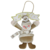 GUIRLANDA PAPAI NOEL/BONECO DE NEVE COM PLACA HOHO DOURADO - FU XING