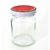 POTE DE VIDRO REDONDO COM TAMPA DE FRUTAS 100ML - 20 COMERCIAL UTILIDADES - Loja Mais Mix