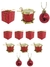ENFEITE DE NATAL MISTO PRESENTE/TAMBOR/BOLA 12 PEÇAS - NATALKASA - Loja Mais Mix