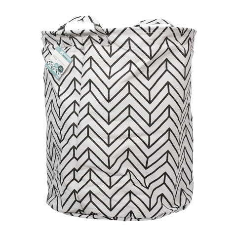 CESTO ORGANIZADOR DE POLIÉSTER DOBRÁVEL REDONDO CLASSY COM ALÇA - WESTERN