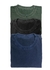 kit 3 camisetas estonadas infantis - verde / preta / azul