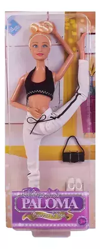 Muñeca Paloma Maestra De Yoga Articulada 30cm