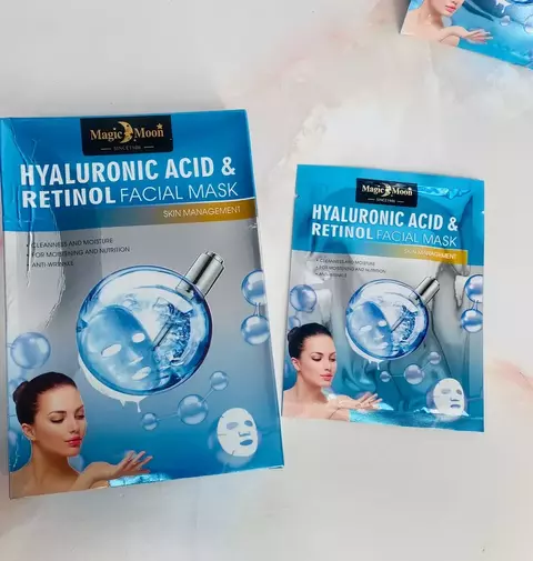 Máscara Facial Ácido Hialurónico y Retinol