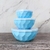 Set X3 Bowls Plasticos Facetados C/ Tapa Pastel Libre De Bpa en internet