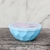 Set X3 Bowls Plasticos Facetados C/ Tapa Pastel Libre De Bpa - REGALEA