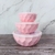 Set X3 Bowls Plasticos Facetados C/ Tapa Pastel Libre De Bpa - comprar online