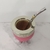 Mate Imperial Cuero CALABAZA - ALPACA - CON REFUERZO - BLANCO / ROSA - tienda online