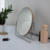 Espejo Oval con base Cromo
